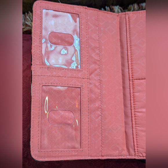 Vera Bradley Tangerine Twist Turnlock Wallet - Picture 3 of 9